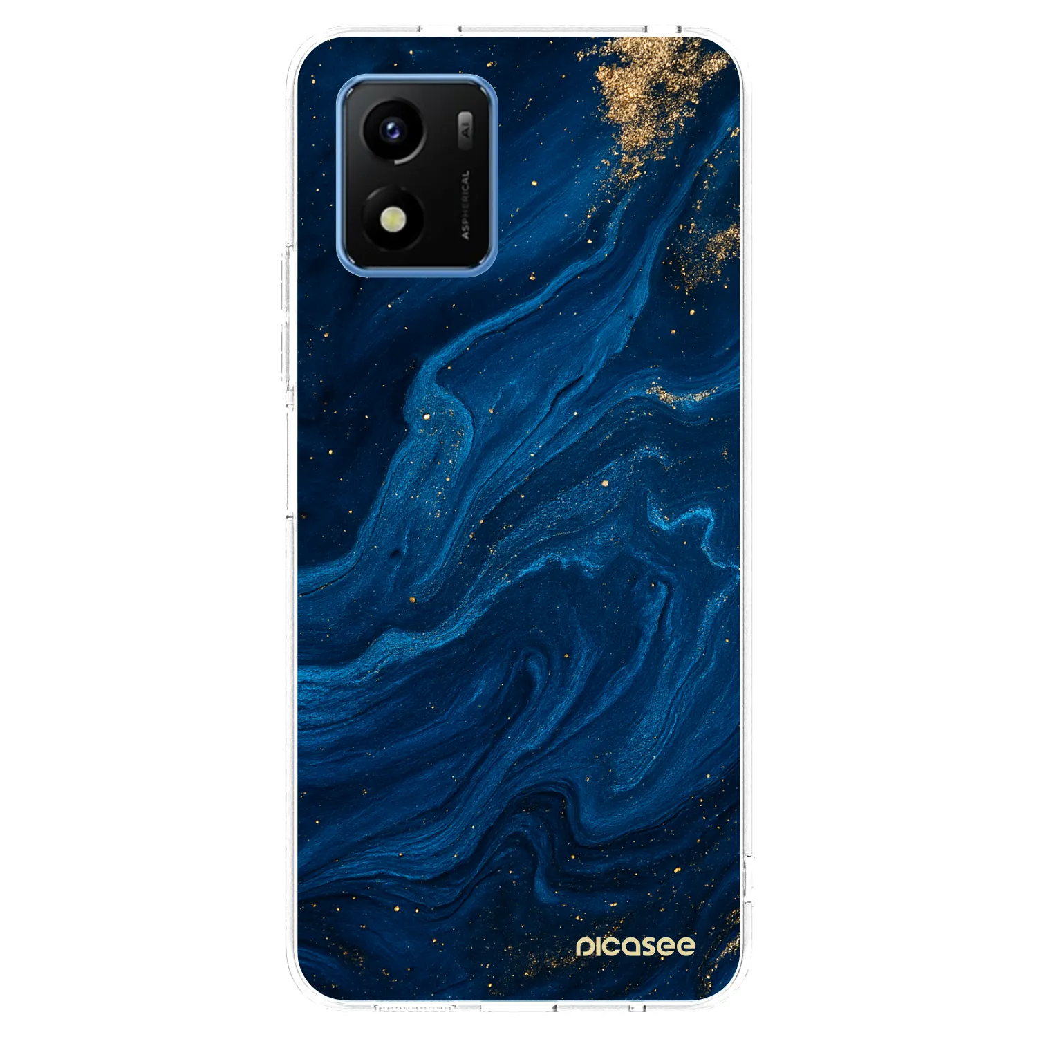 Picasee silikonski prozorni ovitek za Vivo Y01 - Blue