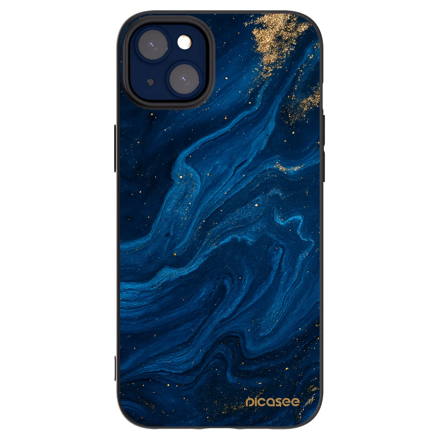 Picasee silikonski črni ovitek za Apple iPhone 14 Plus - Blue