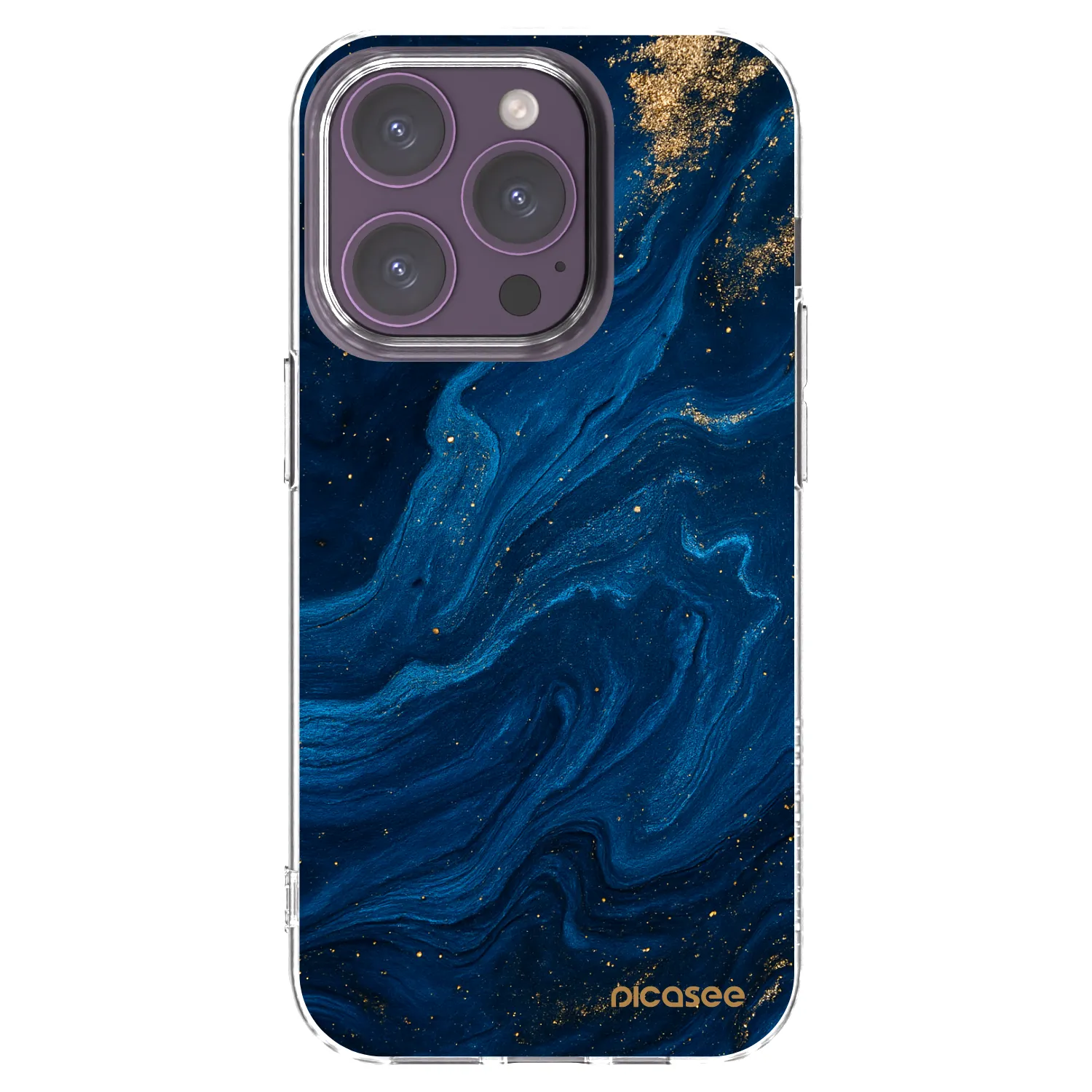 Picasee silikonski prozorni ovitek za Apple iPhone 14 Pro - Blue