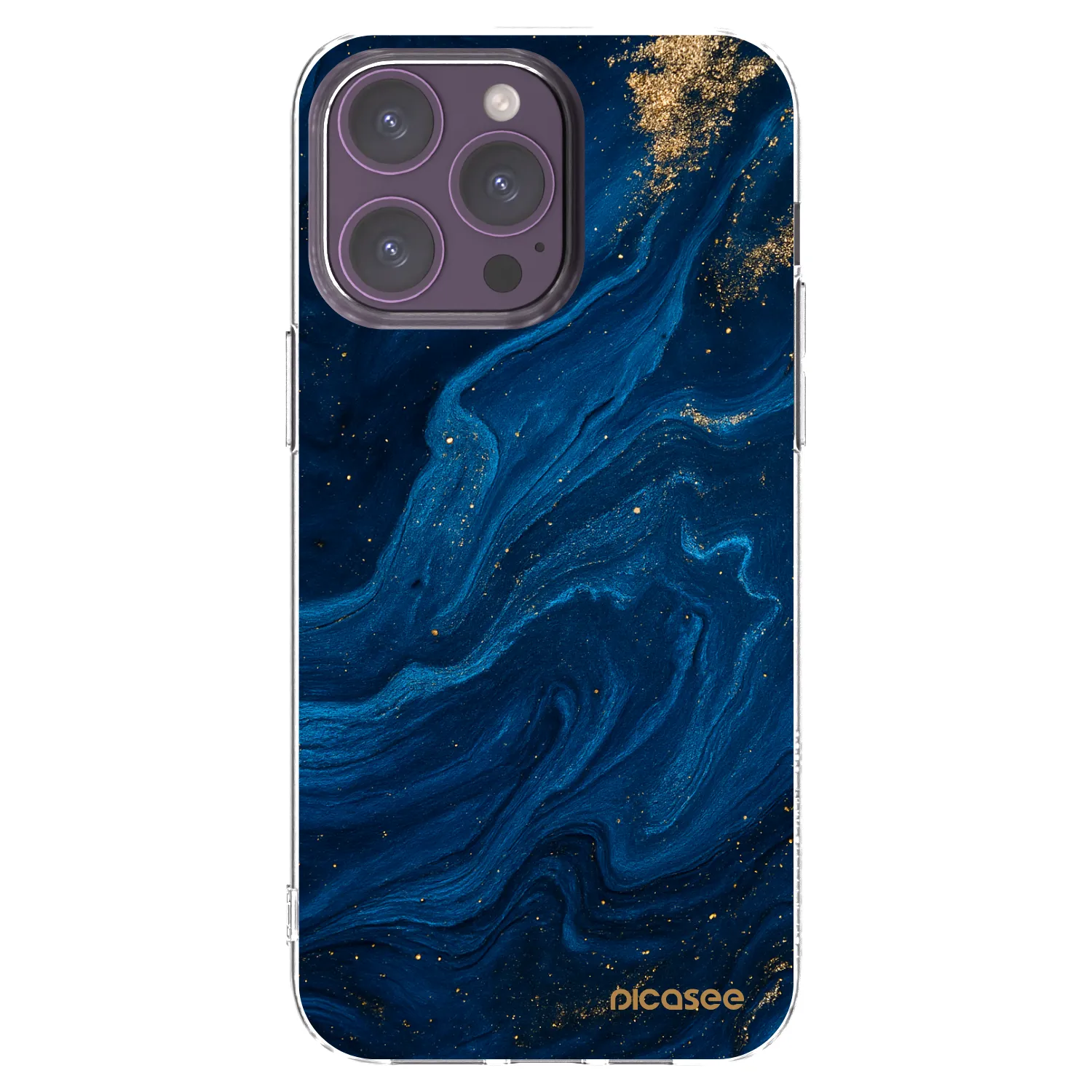 Picasee silikonski prozorni ovitek za Apple iPhone 14 Pro Max - Blue