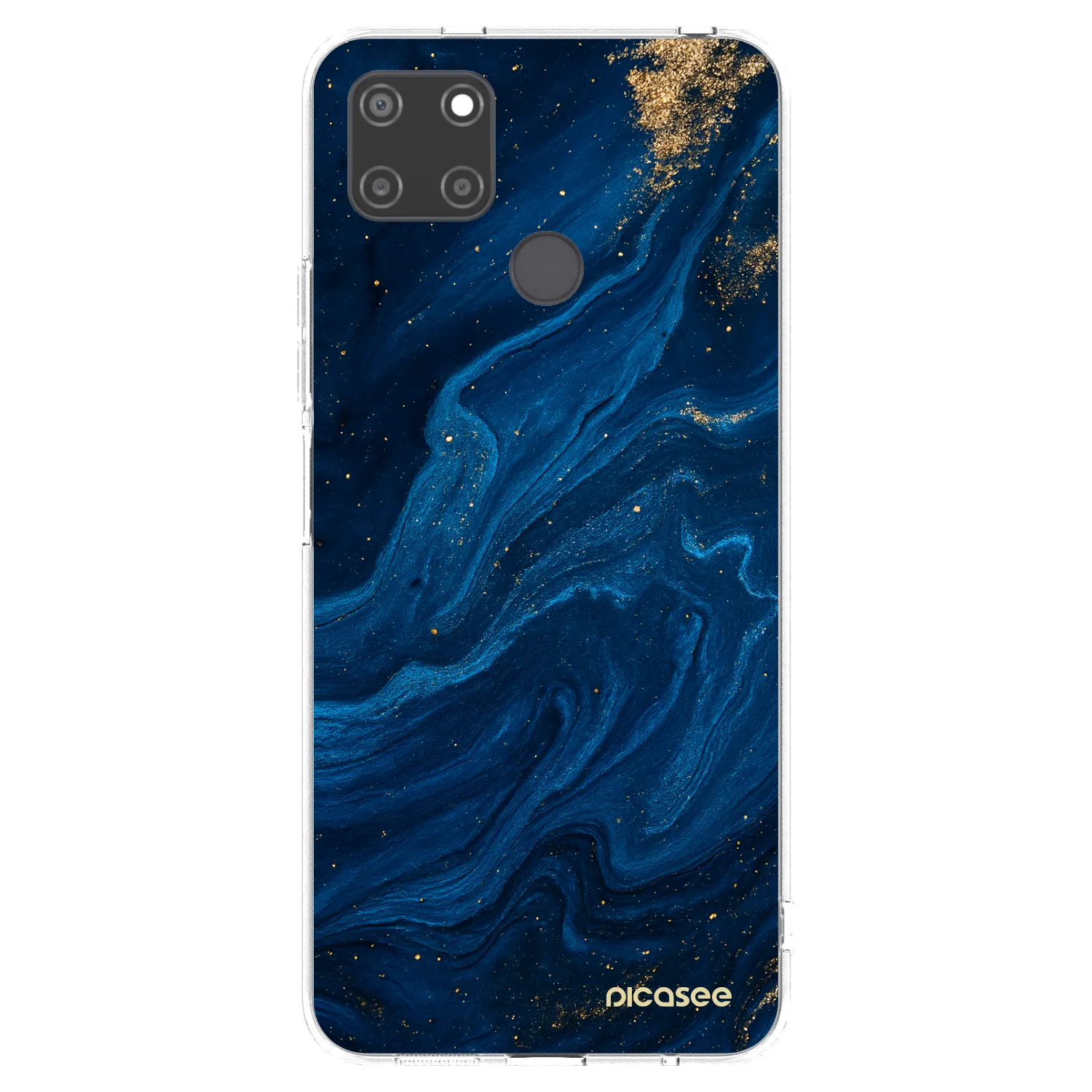 Picasee silikonski prozorni ovitek za Realme C21Y - Blue