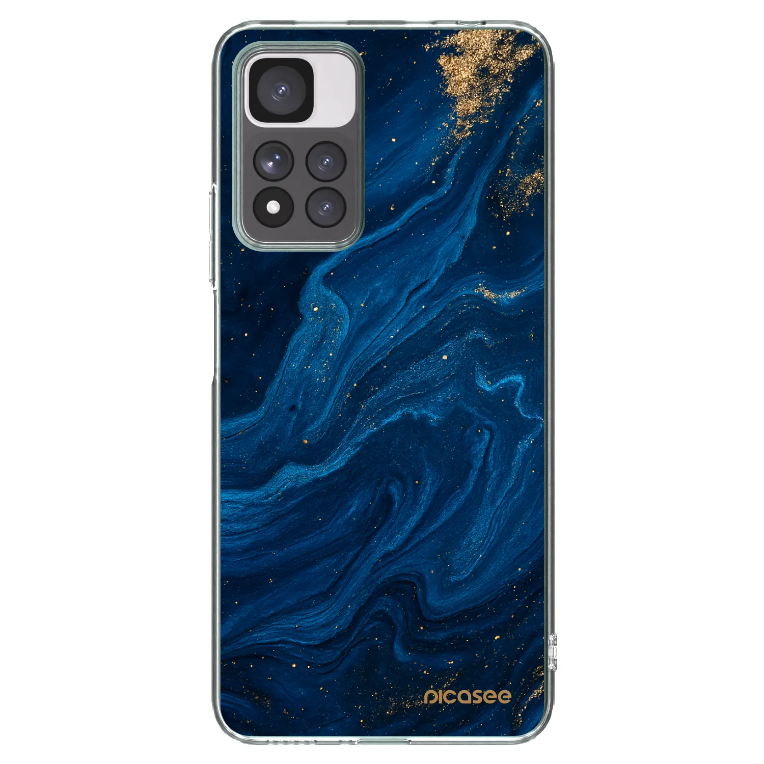 Picasee silikonski prozorni ovitek za Xiaomi Redmi Note 11 Pro+ 5G - Blue