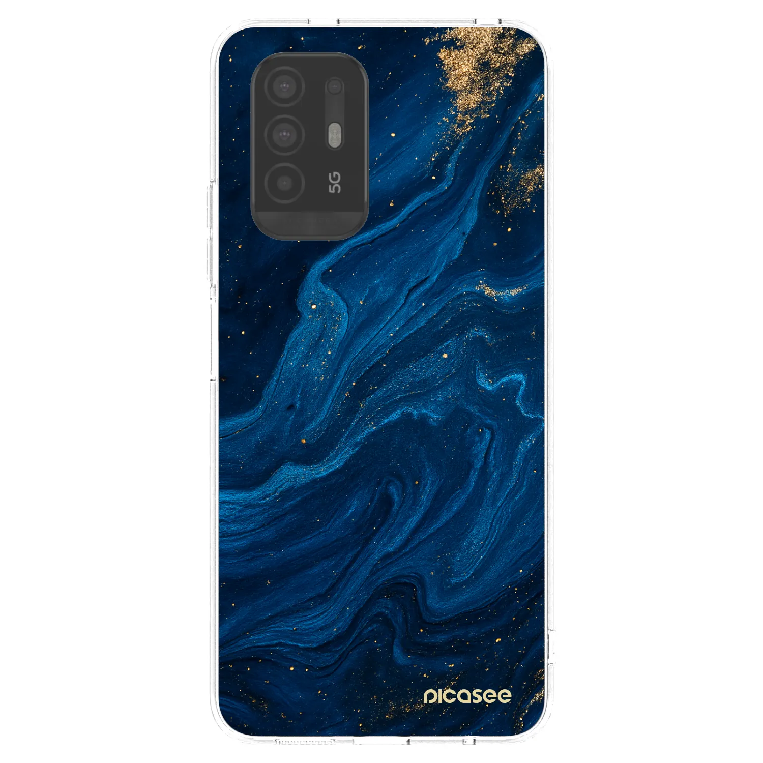 Picasee silikonski prozorni ovitek za OPPO A94 5G - Blue
