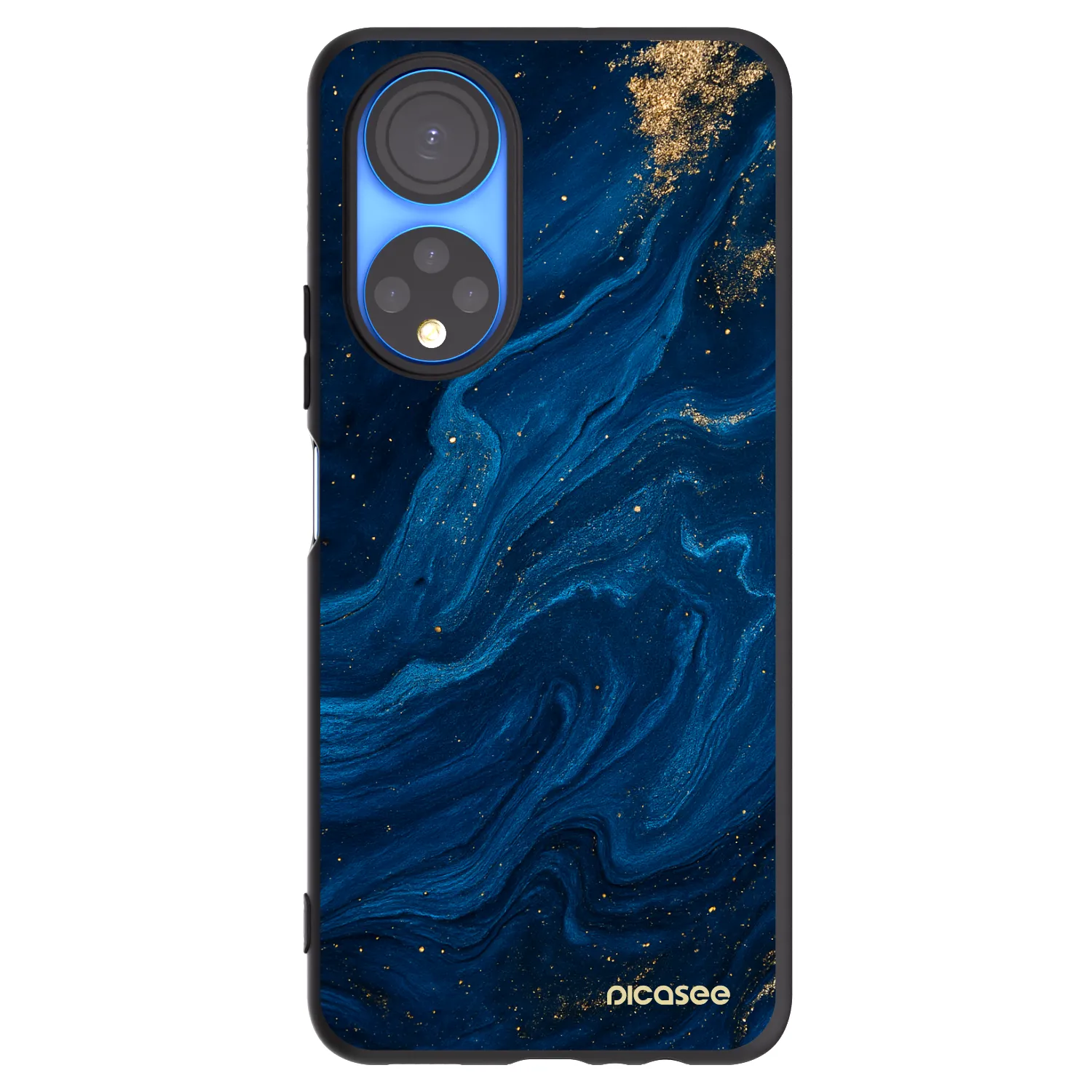 Picasee silikonski črni ovitek za Honor X7 - Blue
