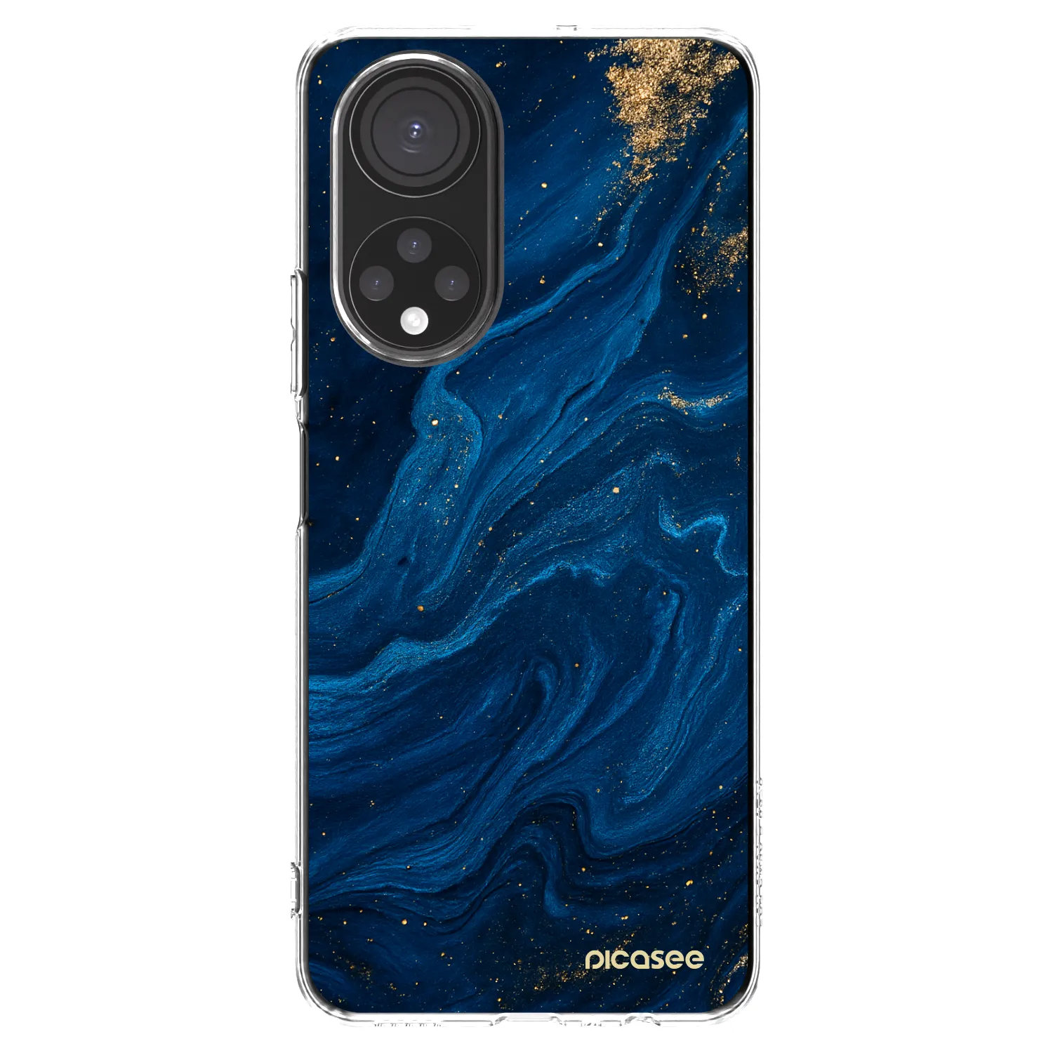 Picasee silikonski prozorni ovitek za Honor X7 - Blue
