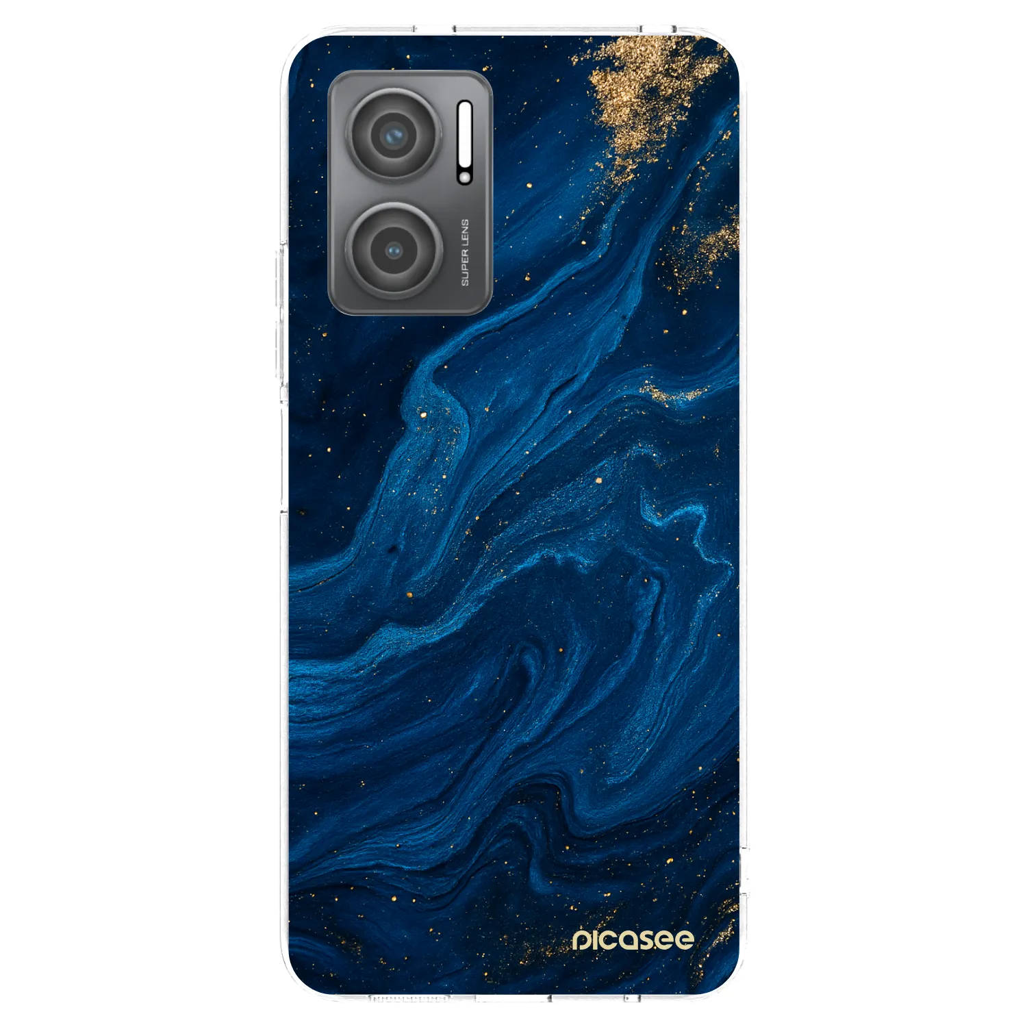 Picasee silikonski prozorni ovitek za Xiaomi Redmi 10 5G - Blue