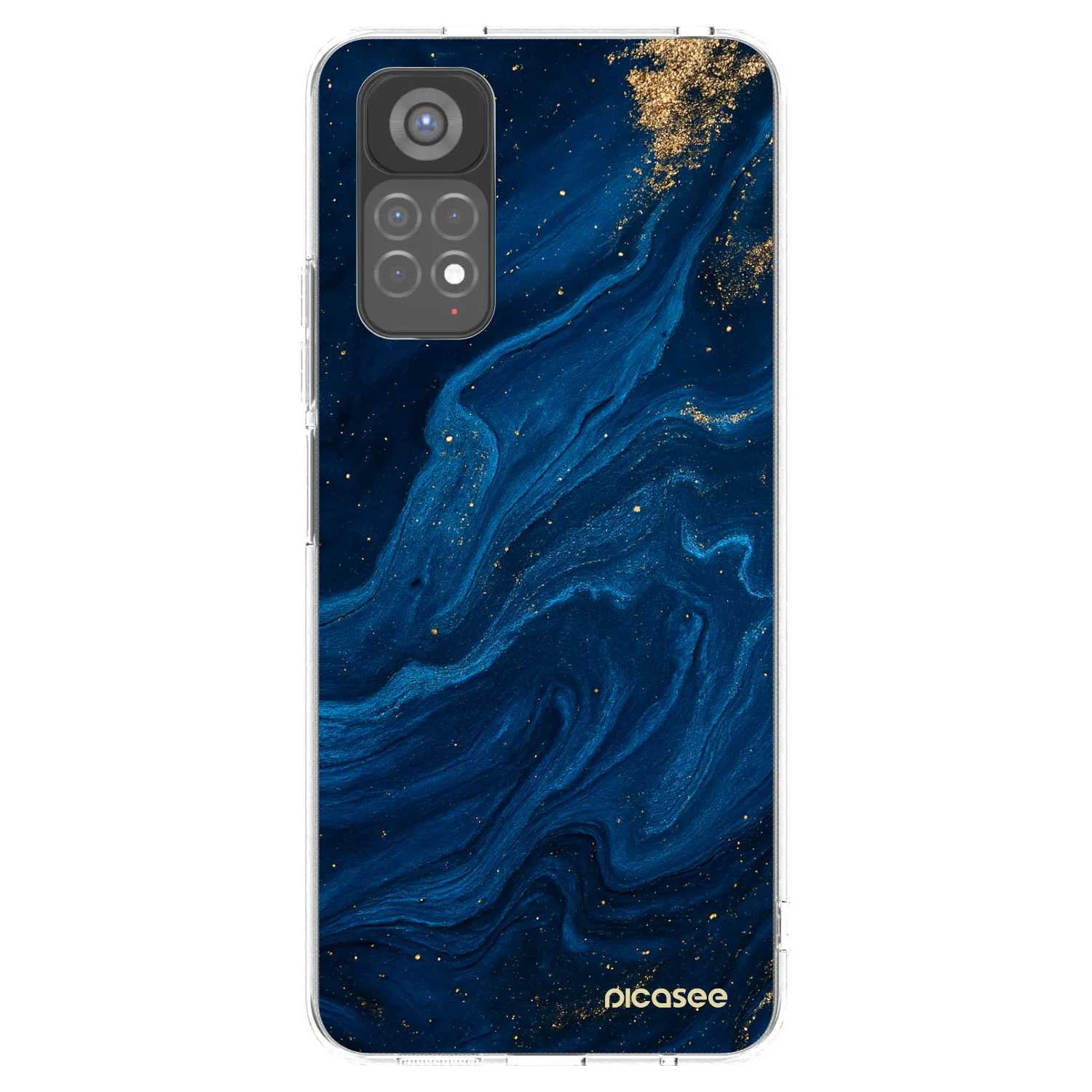 Picasee silikonski prozorni ovitek za Xiaomi Redmi Note 11S 5G - Blue