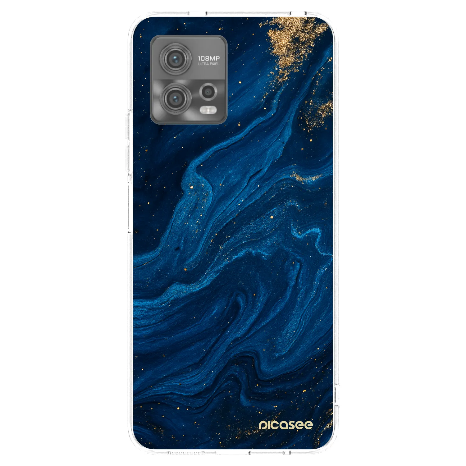 Picasee silikonski prozorni ovitek za Motorola Moto G72 - Blue