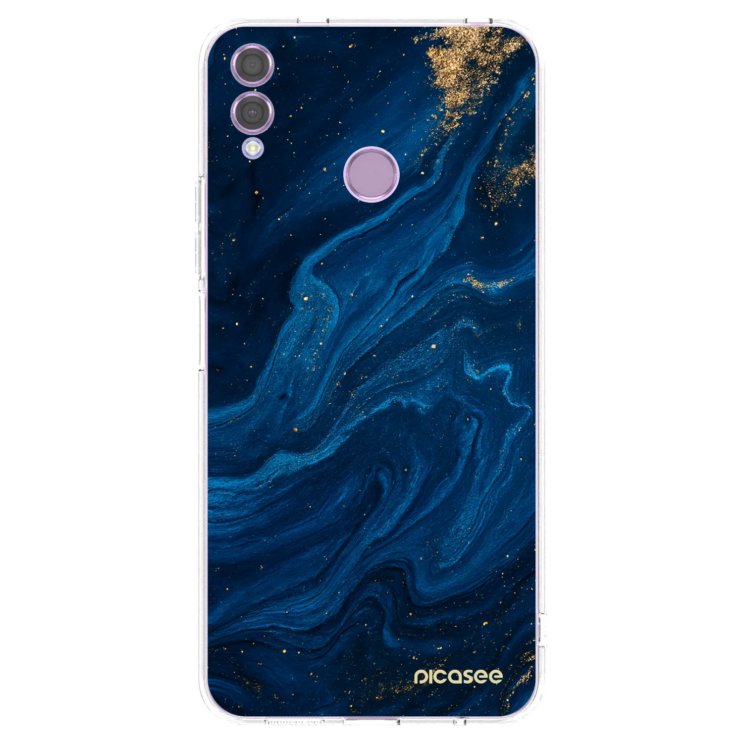 Picasee silikonski prozorni ovitek za Honor 8X - Blue