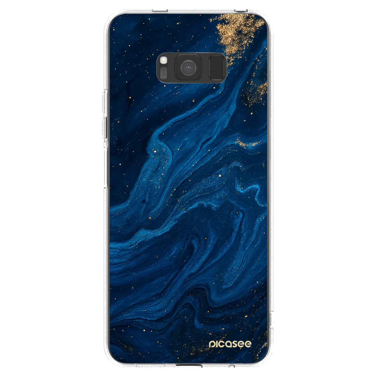 Picasee silikonski prozorni ovitek za Samsung Galaxy S8 G950F - Blue