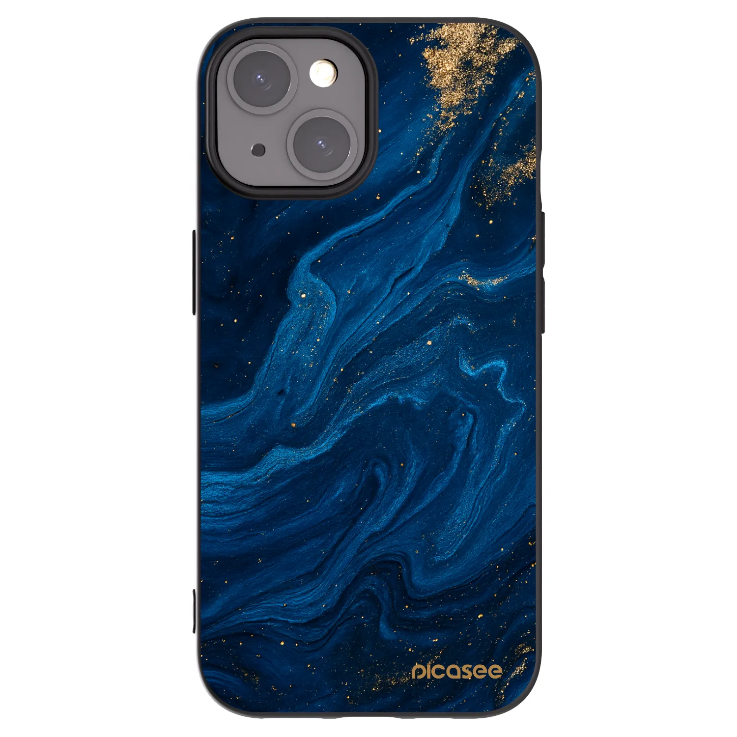 Picasee silikonski črni ovitek za Apple iPhone 15 - Blue