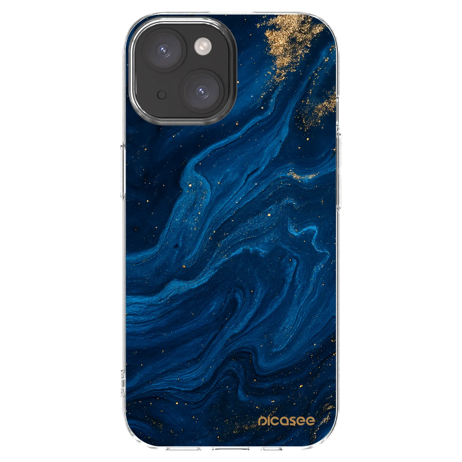 Picasee silikonski prozorni ovitek za Apple iPhone 15 - Blue