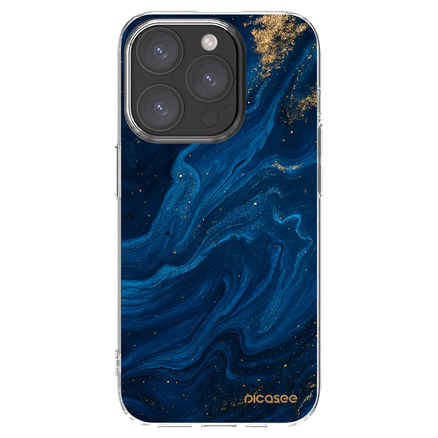Picasee silikonski prozorni ovitek za Apple iPhone 15 Pro - Blue