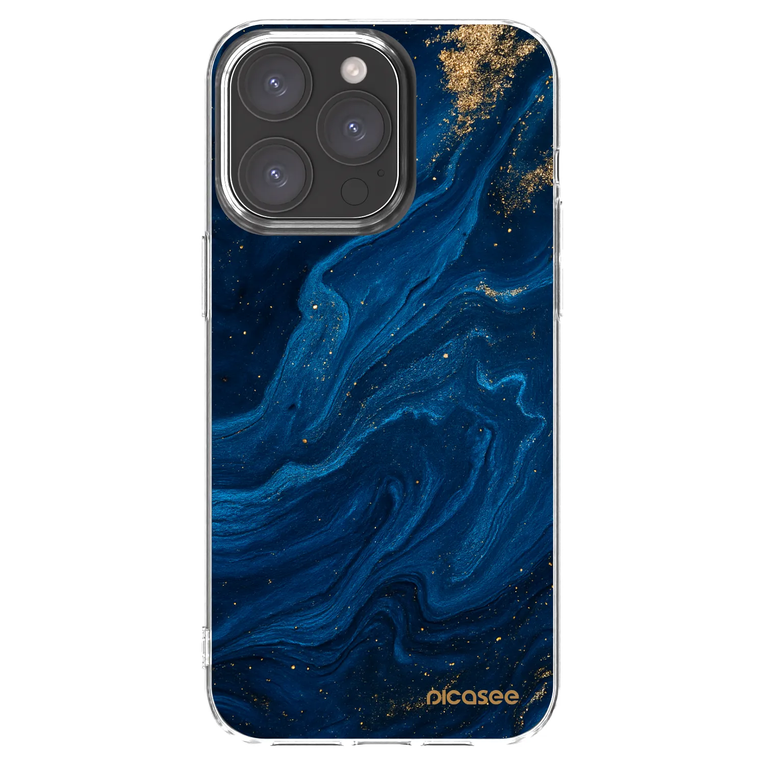Picasee silikonski prozorni ovitek za Apple iPhone 15 Pro Max - Blue