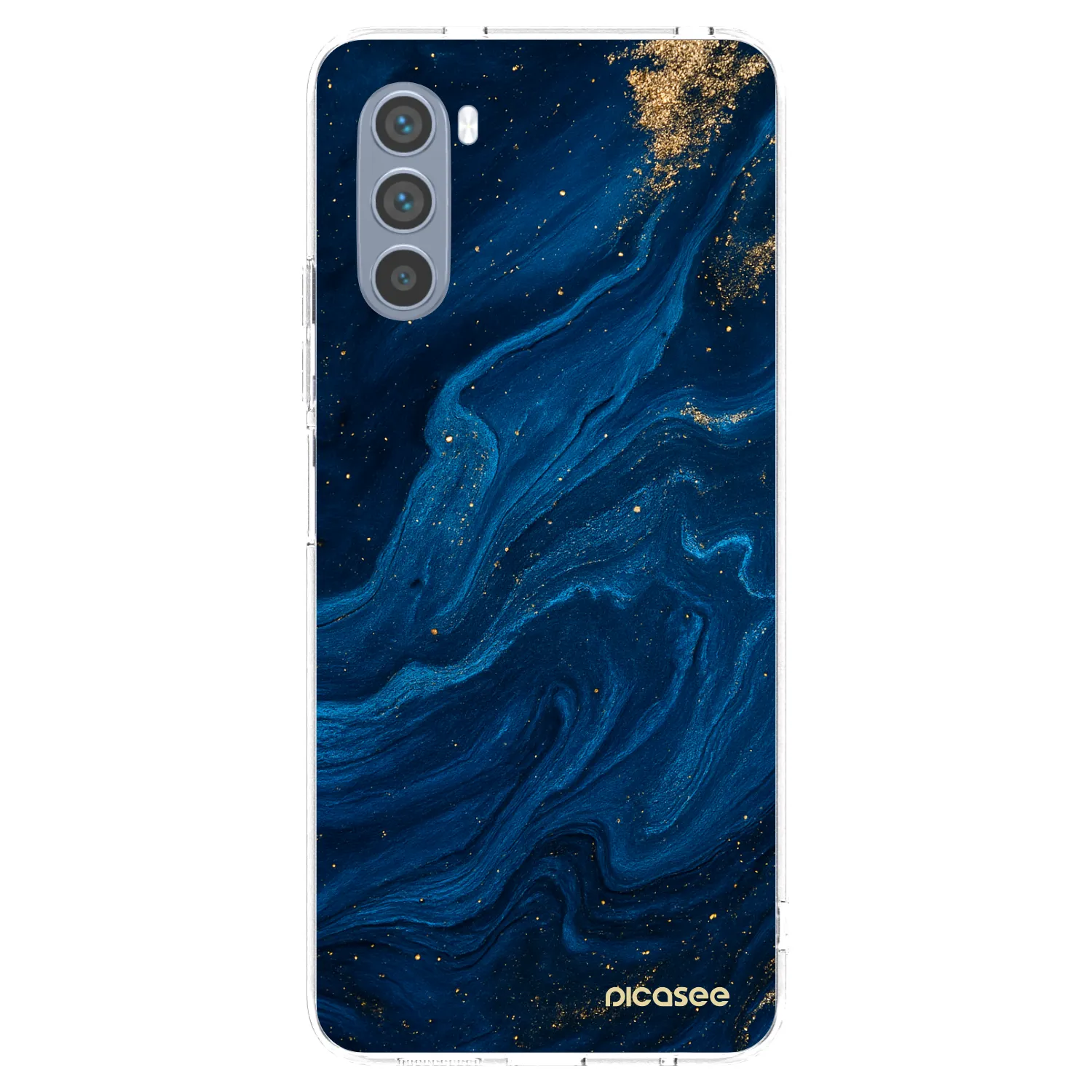 Picasee silikonski prozorni ovitek za Motorola Moto G62 - Blue