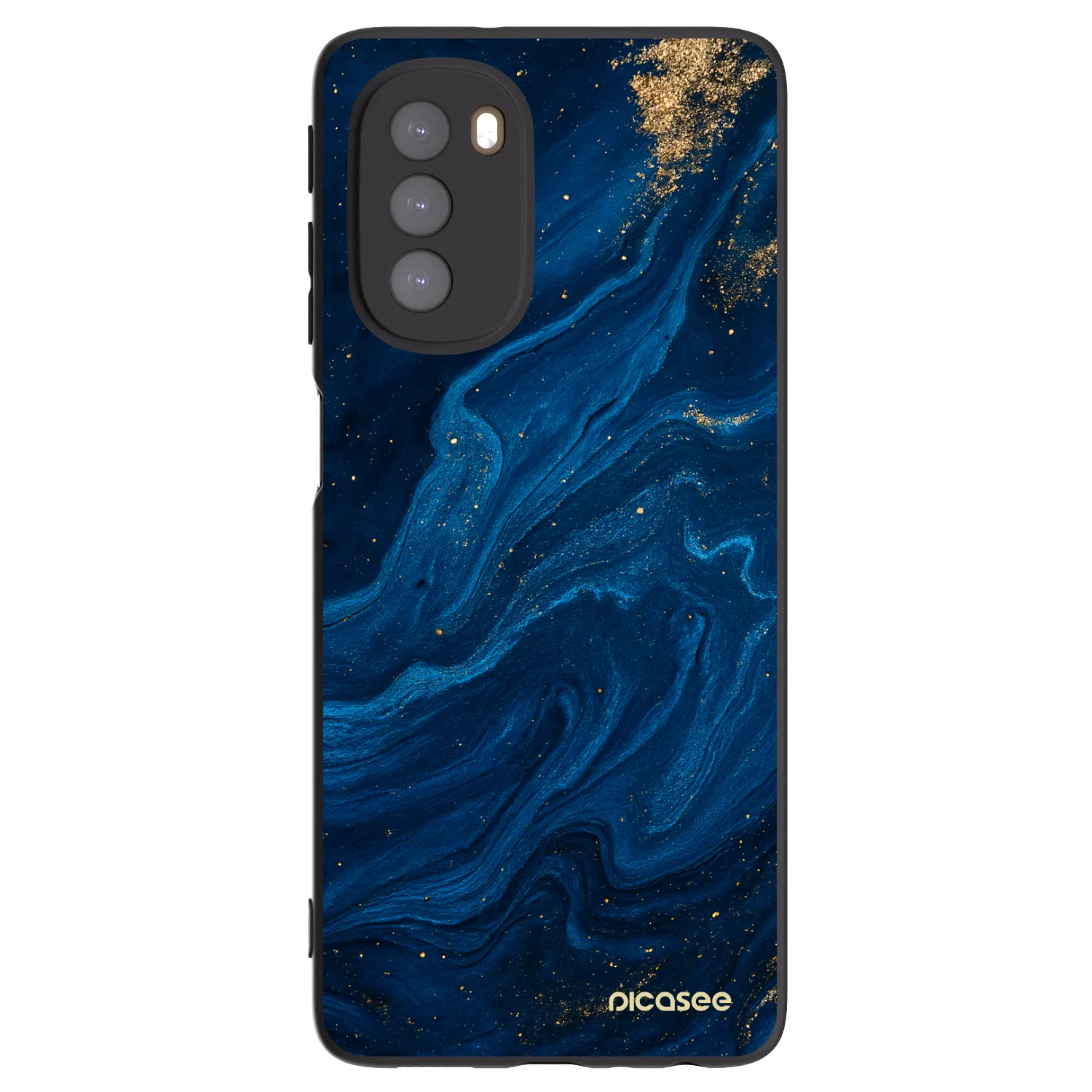 Picasee silikonski črni ovitek za Motorola Moto G51 - Blue