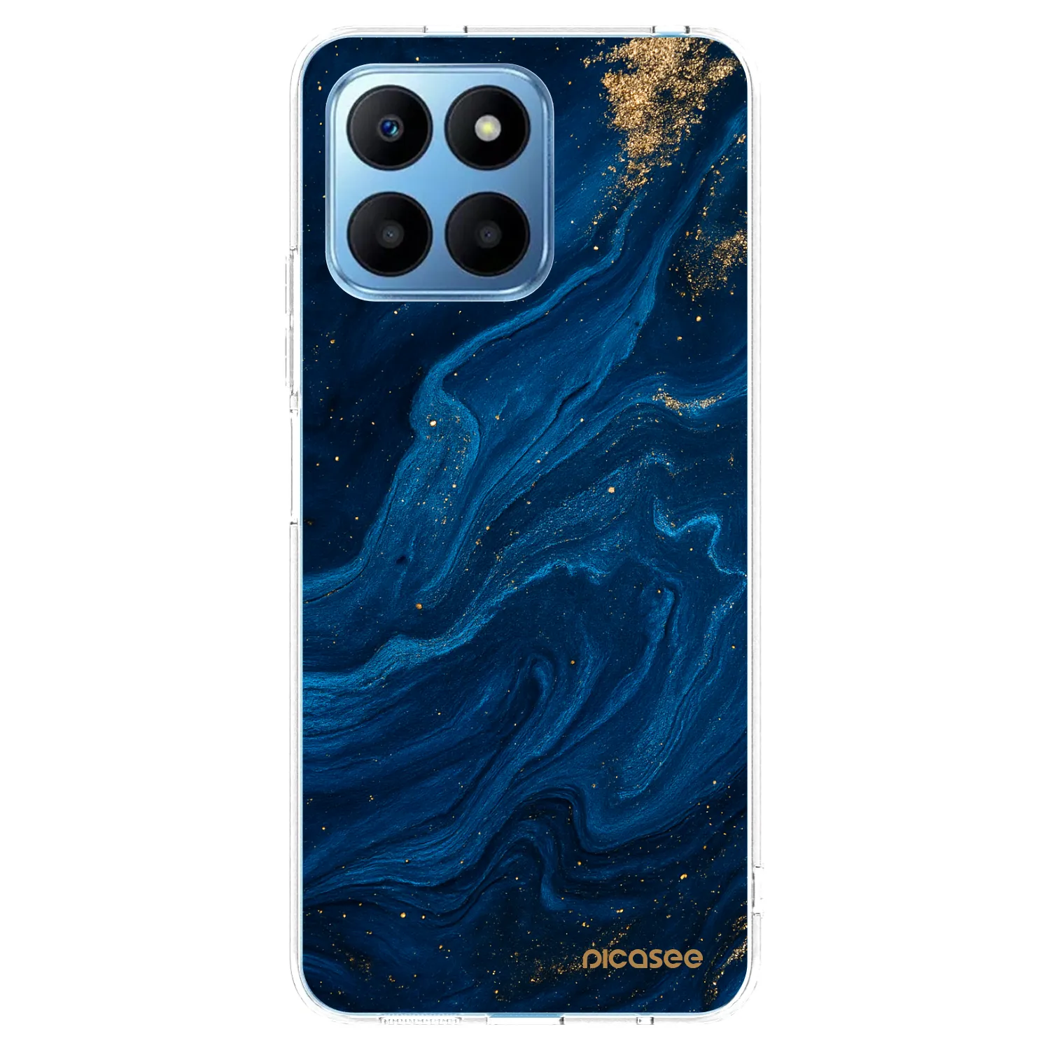 Picasee silikonski prozorni ovitek za Honor 70 Lite - Blue