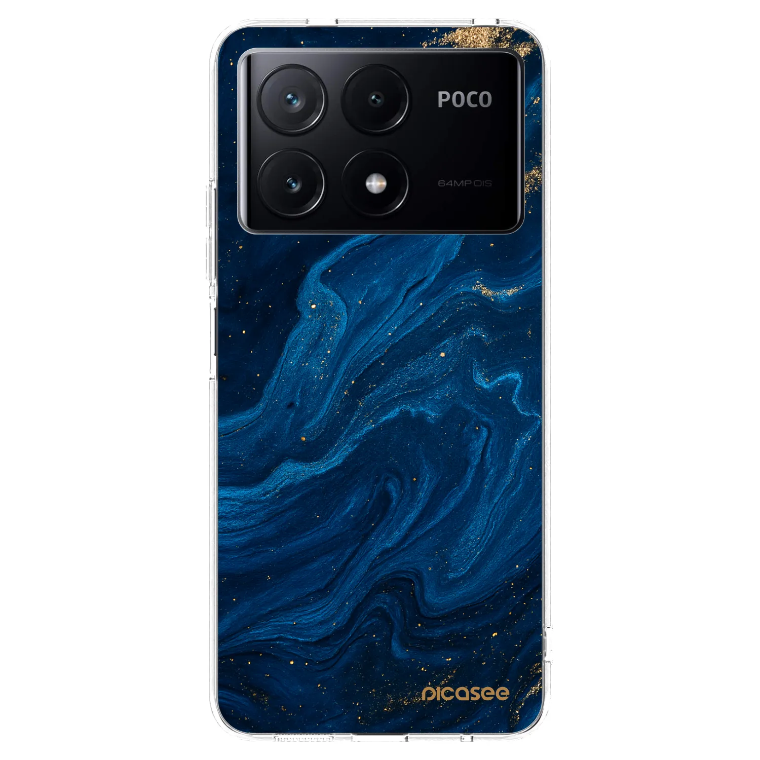 Picasee silikonski prozorni ovitek za Xiaomi Poco X6 Pro - Blue