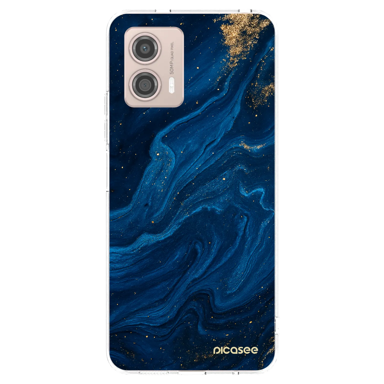 Picasee silikonski prozorni ovitek za Motorola Moto G53 5G - Blue