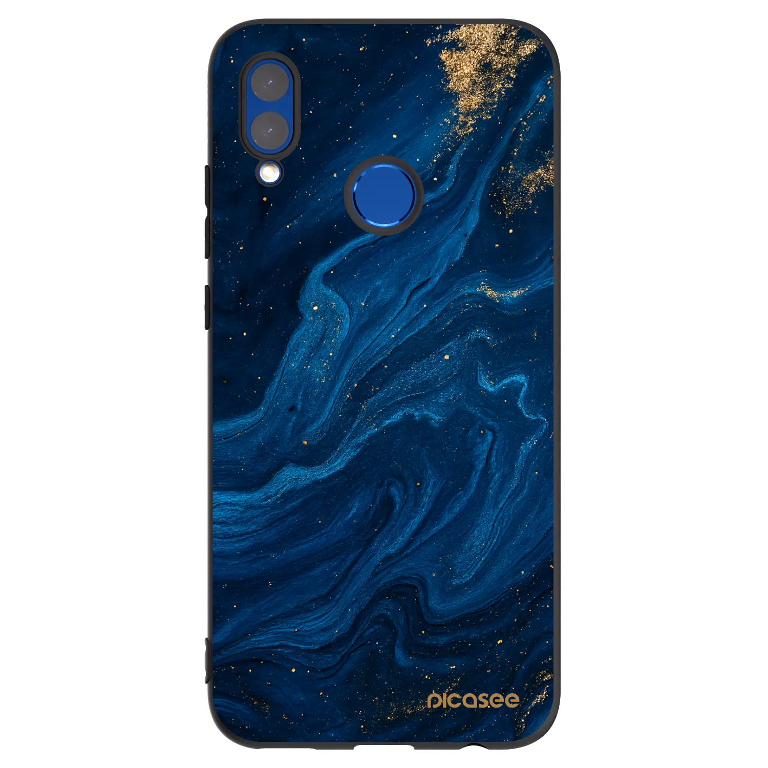 Picasee silikonski črni ovitek za Honor 10 Lite - Blue