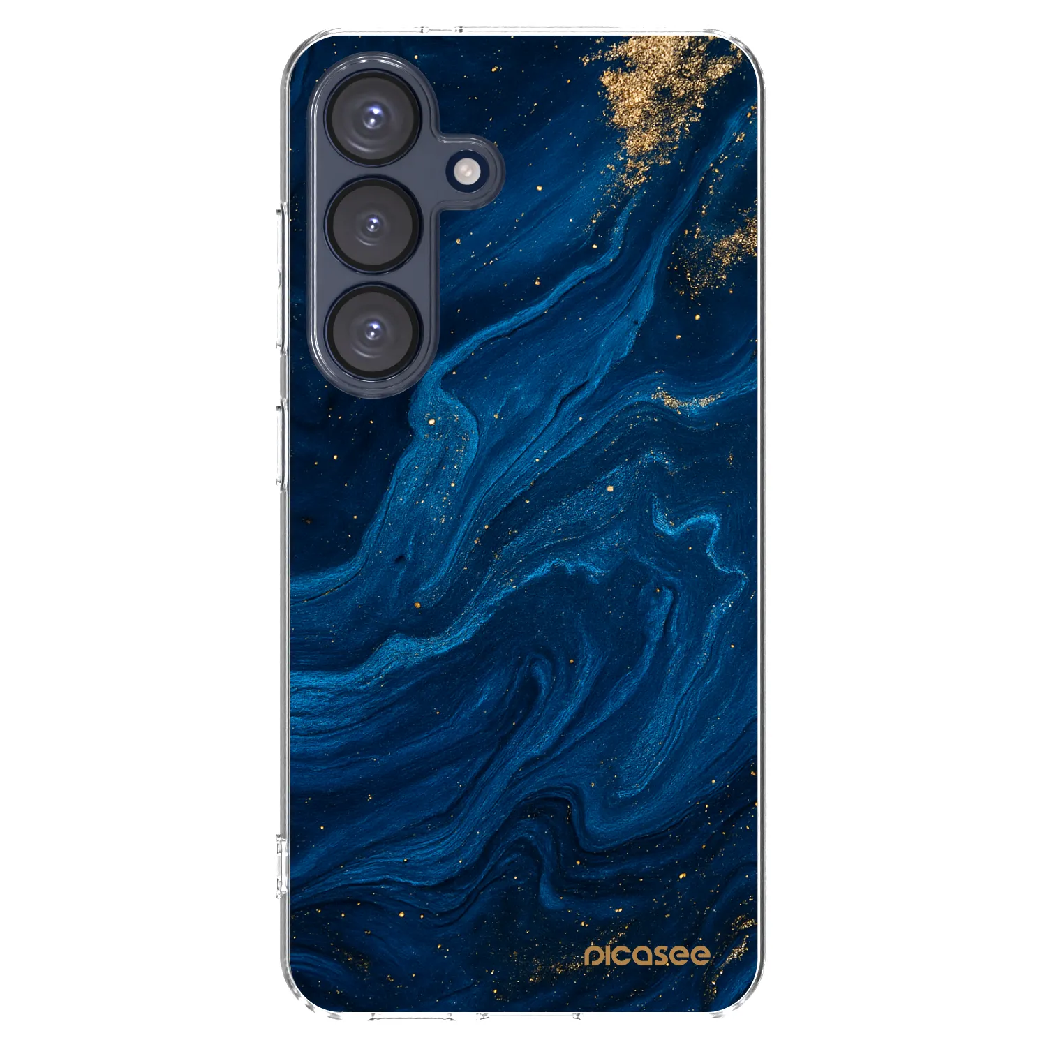 Picasee silikonski prozorni ovitek za Samsung Galaxy S25 5G - Blue