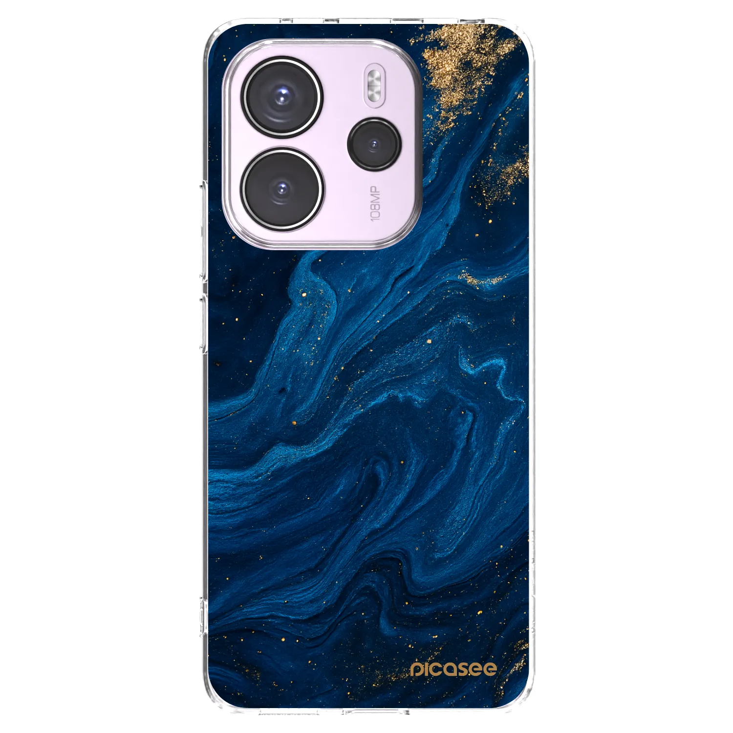 Picasee silikonski prozorni ovitek za Xiaomi Redmi Note 14 4G - Blue