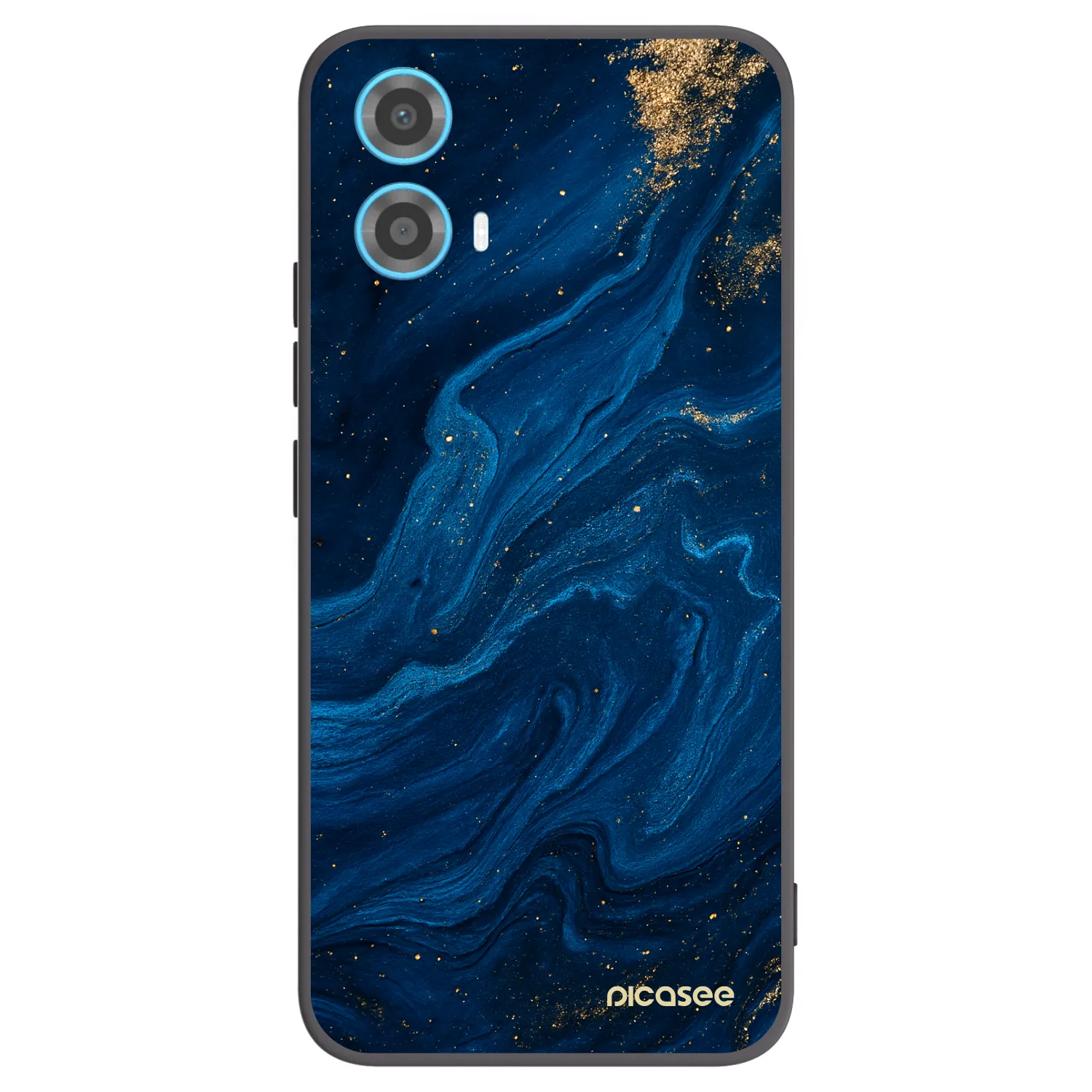 Picasee silikonski črni ovitek za Motorola Moto G34 5G - Blue