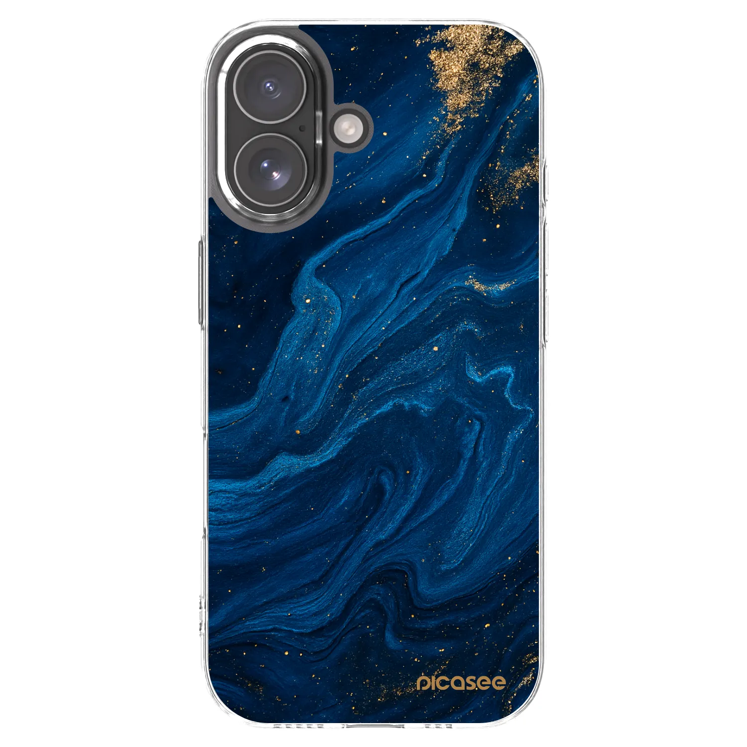 Picasee silikonski prozorni ovitek za Apple iPhone 17 - Blue