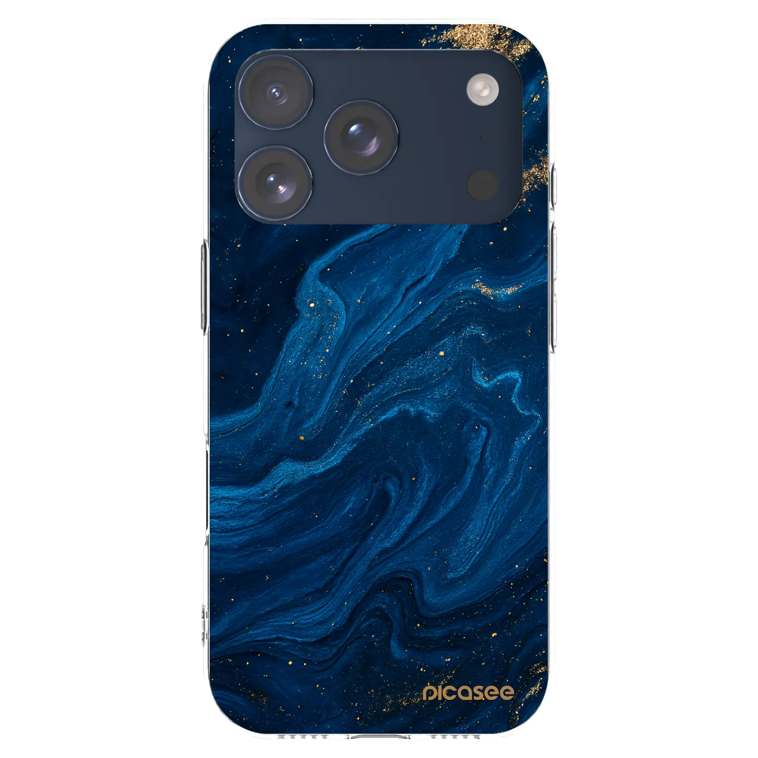 Picasee silikonski prozorni ovitek za Apple iPhone 17 Pro - Blue