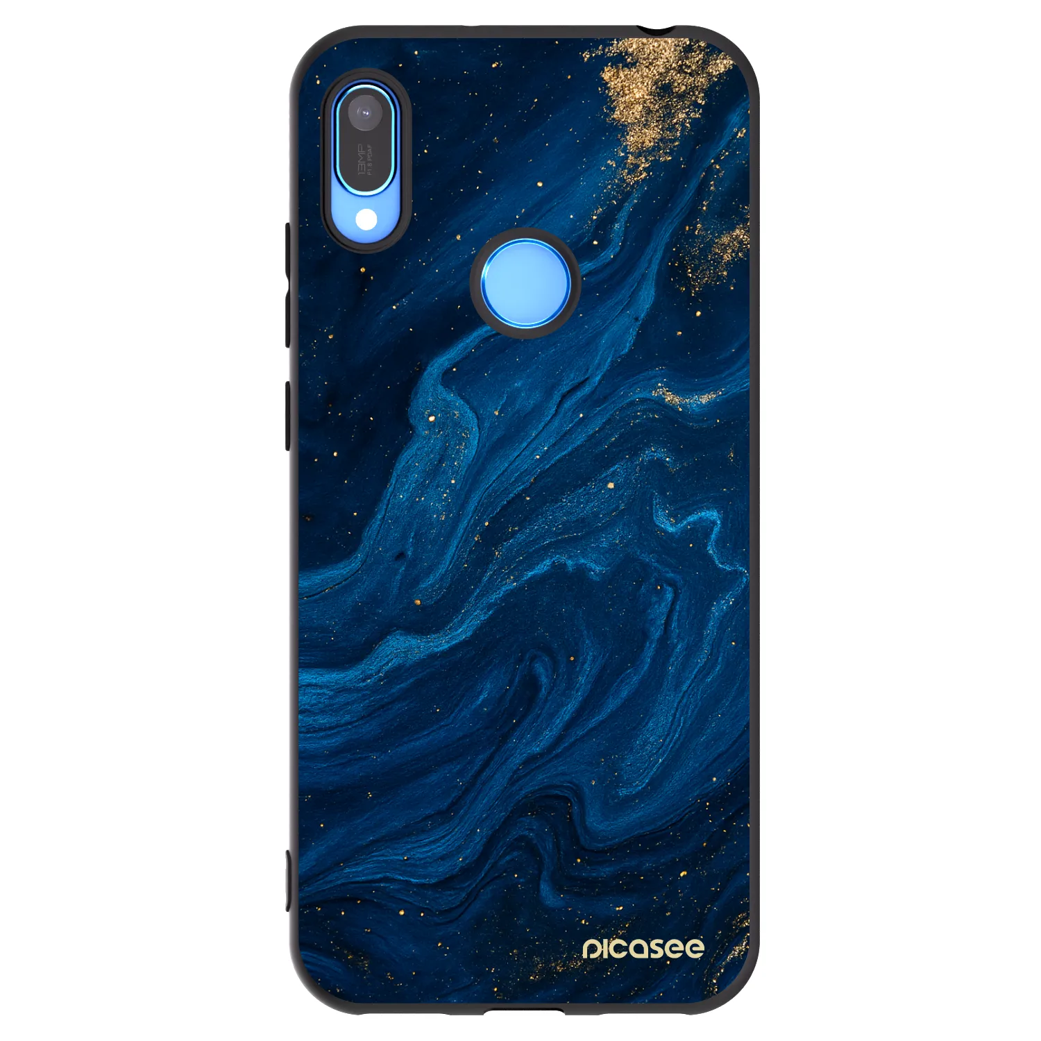 Picasee silikonski črni ovitek za Huawei Y6 2019 - Blue