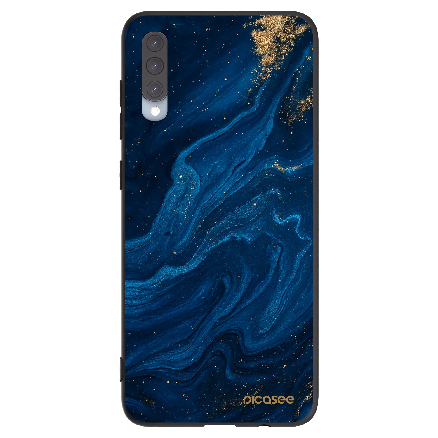 Picasee silikonski črni ovitek za Samsung Galaxy A70 A705F - Blue