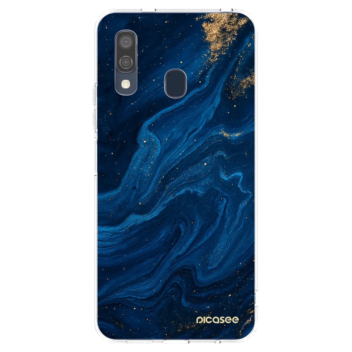 Picasee silikonski prozorni ovitek za Samsung Galaxy A40 A405F - Blue