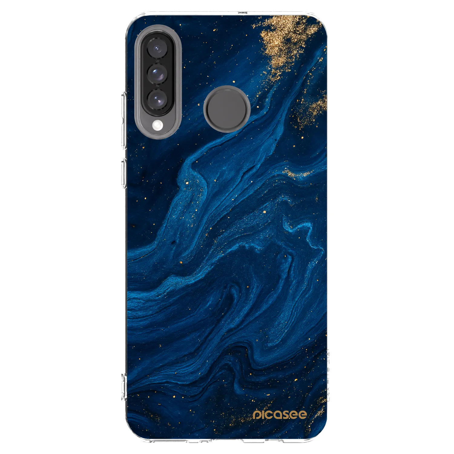 Picasee silikonski prozorni ovitek za Huawei P30 Lite - Blue