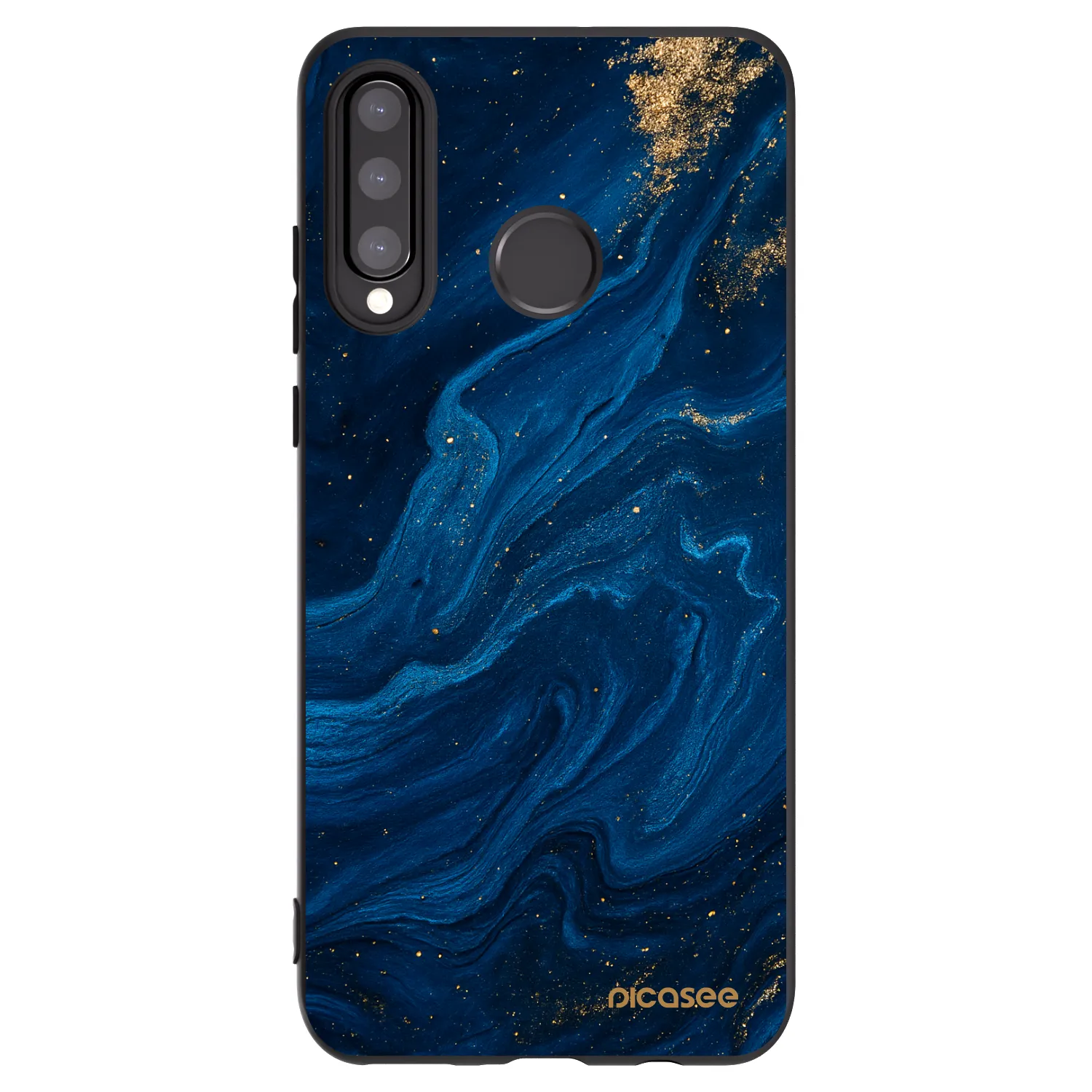 Picasee silikonski črni ovitek za Huawei P30 Lite - Blue