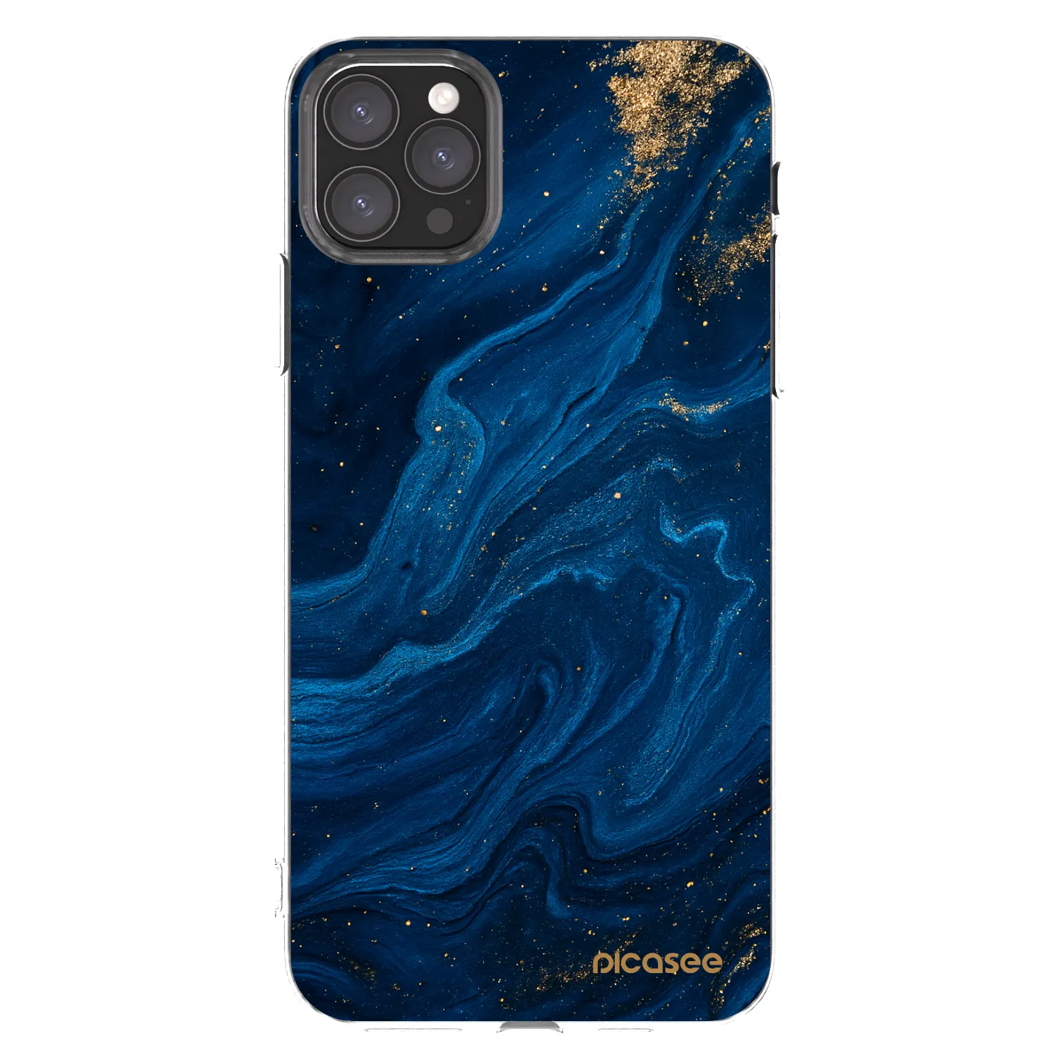 Picasee silikonski prozorni ovitek za Apple iPhone 11 Pro Max - Blue