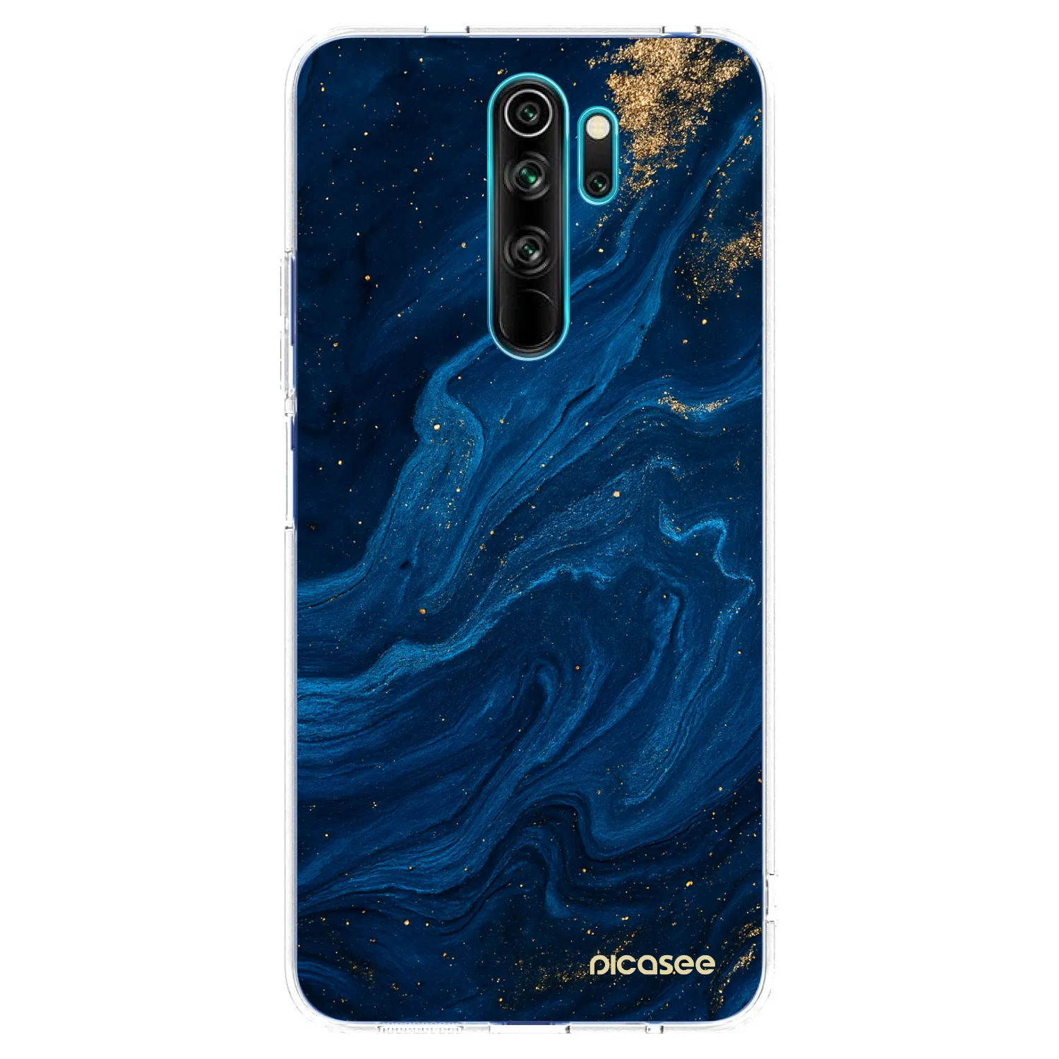 Picasee silikonski prozorni ovitek za Xiaomi Redmi Note 8 Pro - Blue