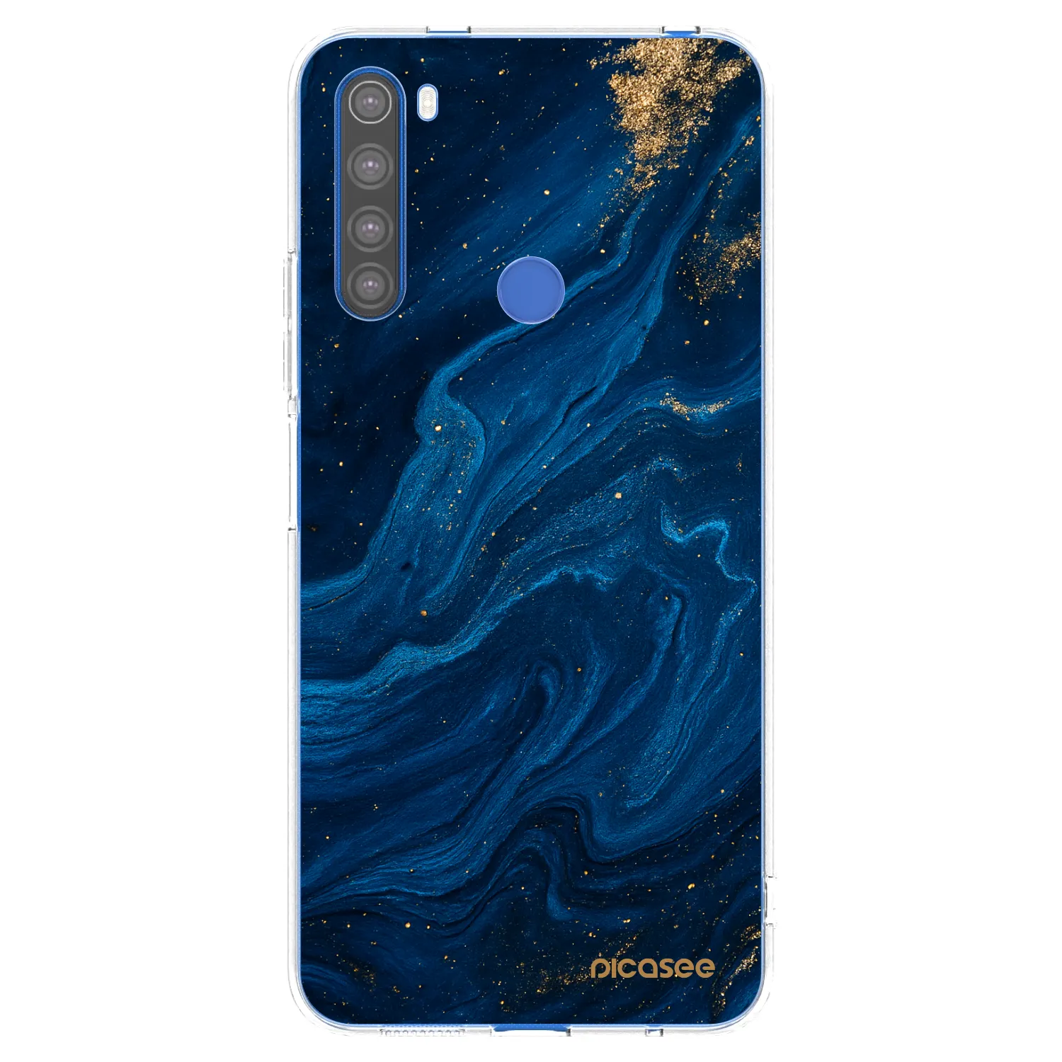 Picasee silikonski prozorni ovitek za Xiaomi Redmi Note 8T - Blue