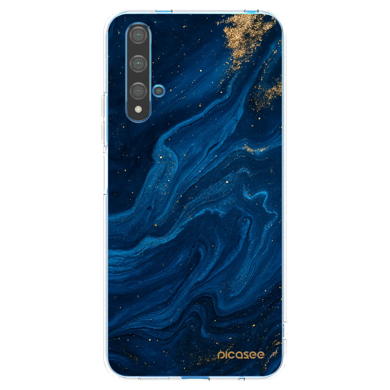 Picasee silikonski prozorni ovitek za Huawei Nova 5T - Blue