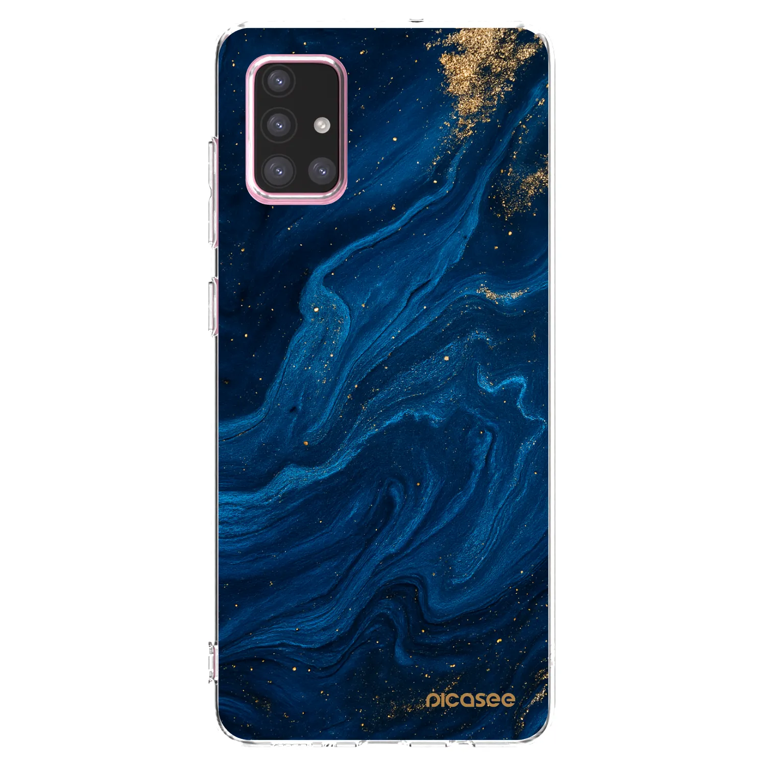 Picasee silikonski prozorni ovitek za Samsung Galaxy A71 A715F - Blue