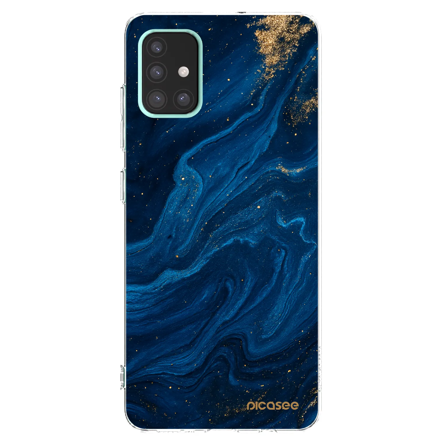 Picasee silikonski prozorni ovitek za Samsung Galaxy A51 A515F - Blue