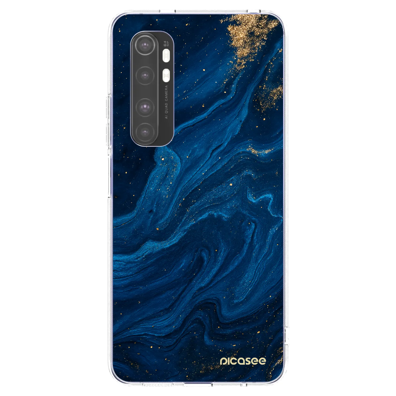 Picasee silikonski prozorni ovitek za Xiaomi Mi Note 10 Lite - Blue