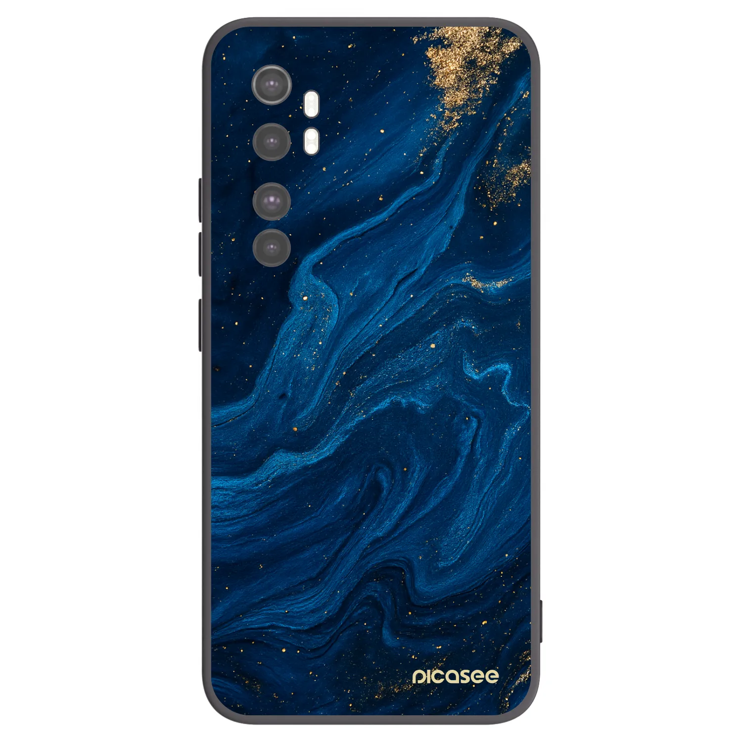 Picasee silikonski črni ovitek za Xiaomi Mi Note 10 Lite - Blue