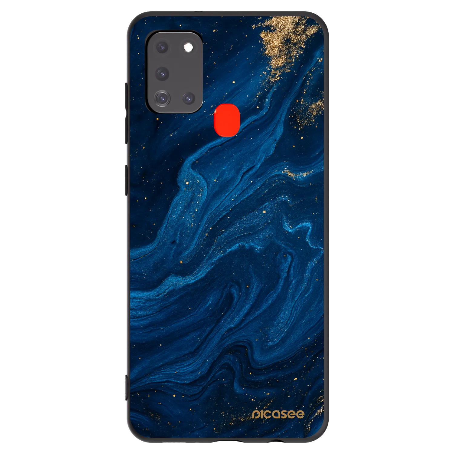 Picasee silikonski črni ovitek za Samsung Galaxy A21s - Blue