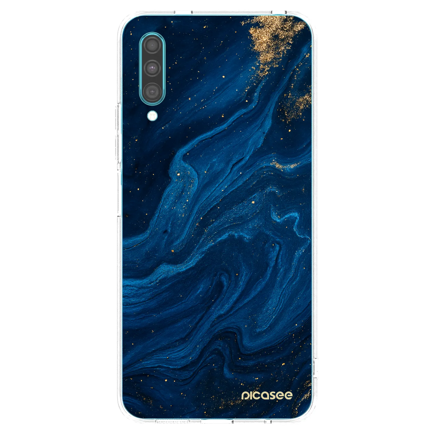 Picasee silikonski prozorni ovitek za Samsung Galaxy A30s A307F - Blue