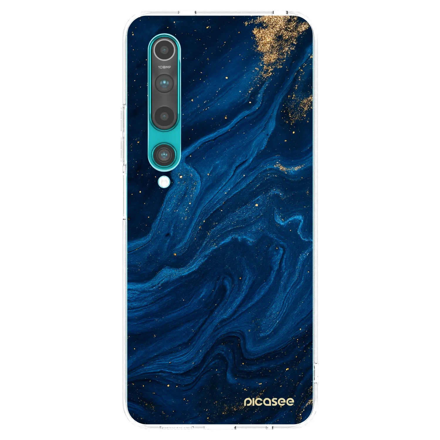 Picasee silikonski prozorni ovitek za Xiaomi Mi 10 - Blue