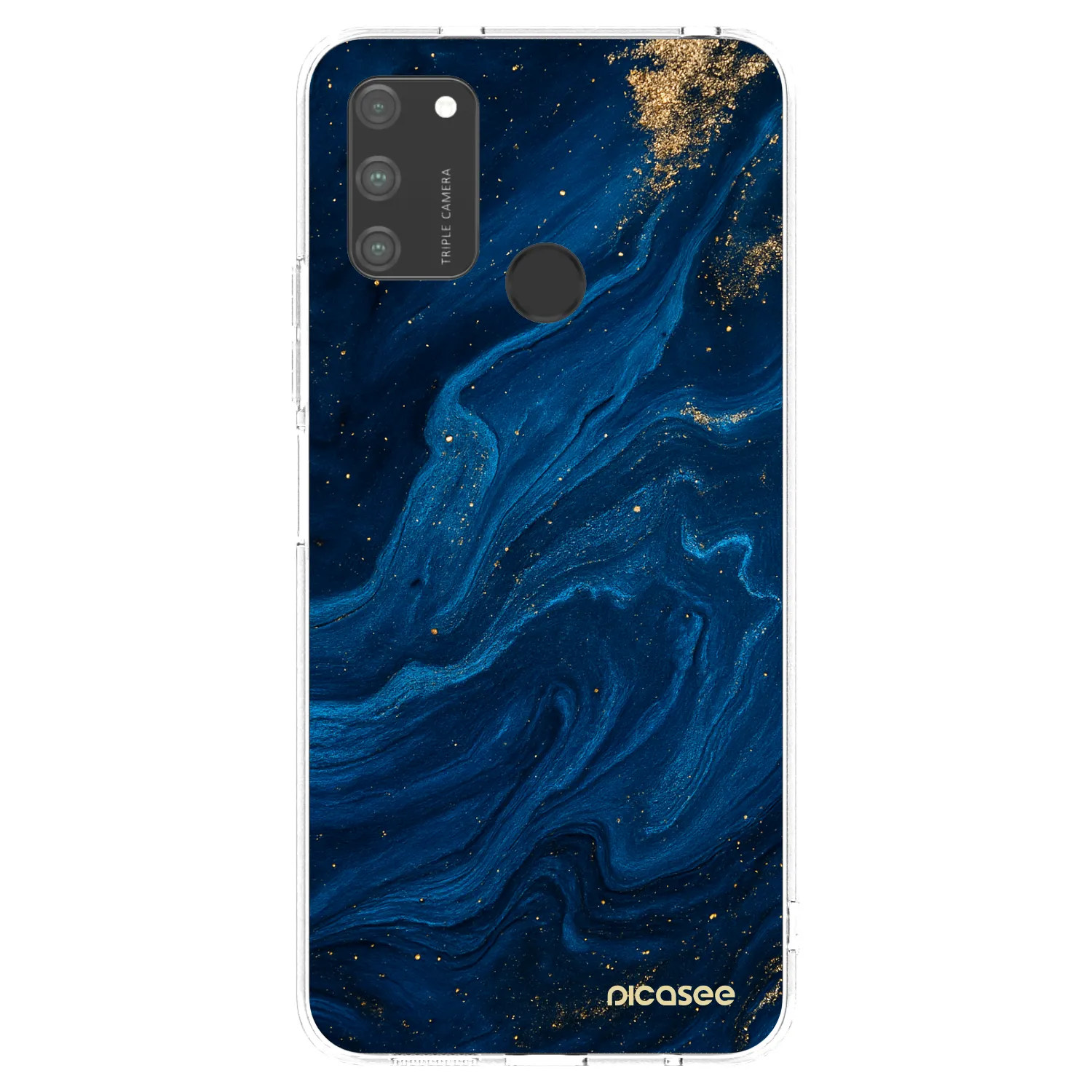 Picasee silikonski prozorni ovitek za Honor 9A - Blue
