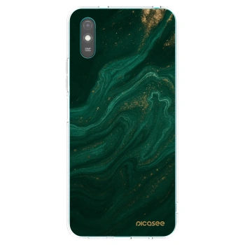 Picasee silikonski prozorni ovitek za Xiaomi Redmi 9A - Green