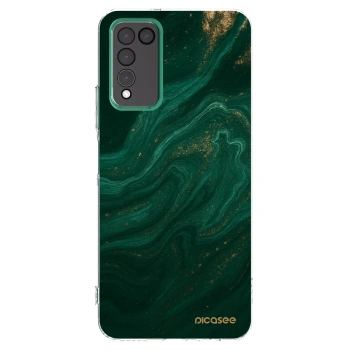 Picasee silikonski prozorni ovitek za Honor 10X Lite - Green
