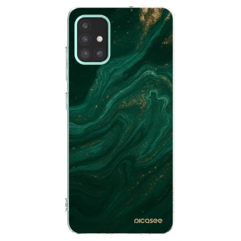 Picasee silikonski prozorni ovitek za Samsung Galaxy M31s - Green