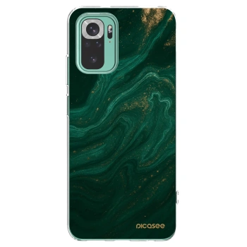 Picasee silikonski prozorni ovitek za Xiaomi Redmi Note 10 Pro - Green